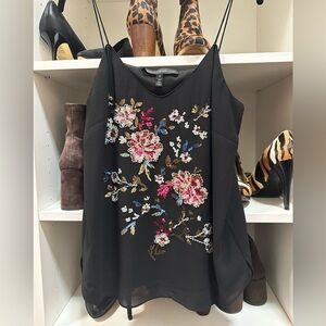 WHBM sequin flowery shell size M